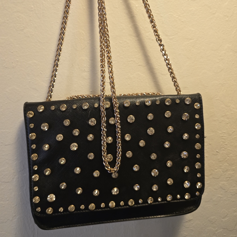 Cute bag with rhinestones